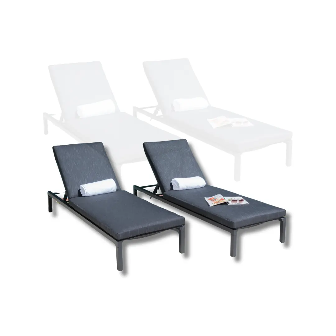 Stackable Loungers Swimming Pool